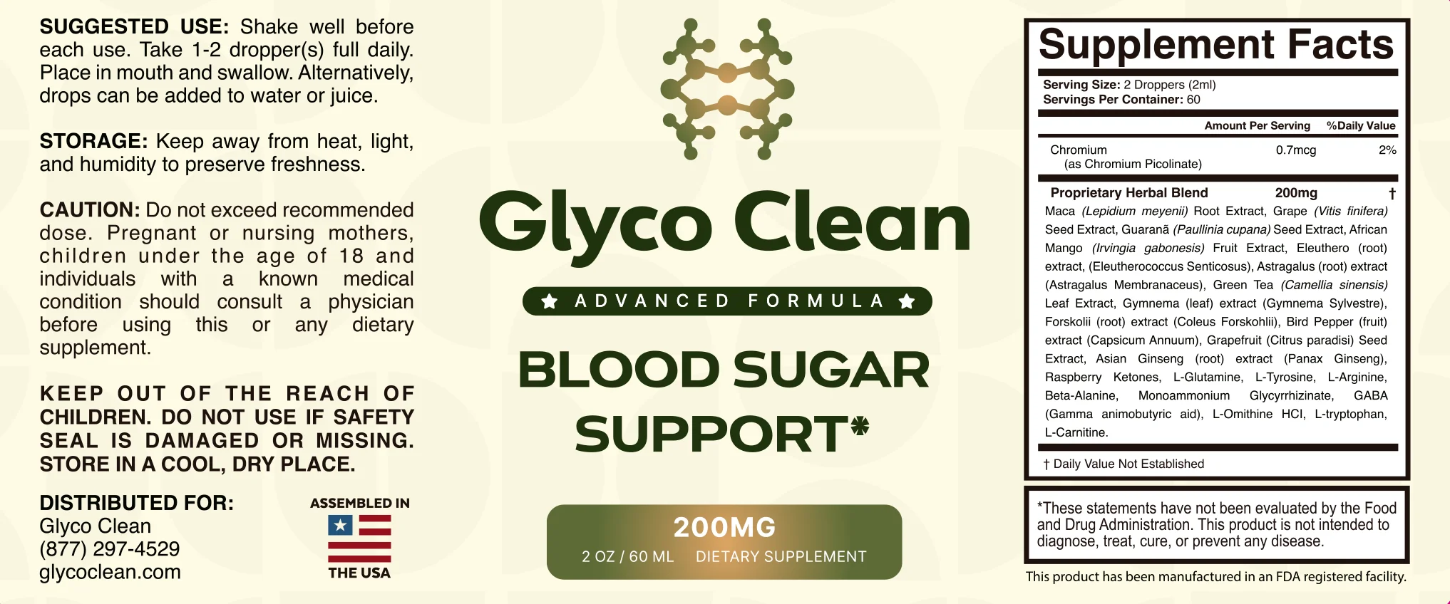 GlycoClean Product Label